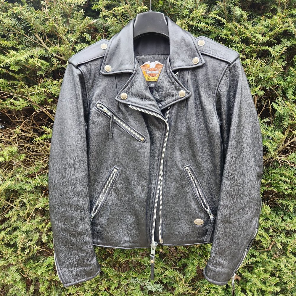 Harley-Davidson Motorcycle Biker Leather Jacket Women's